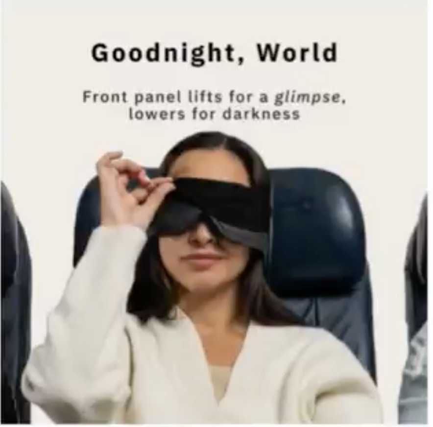 Paid Meta ad for Trtl glimpse sleep mask