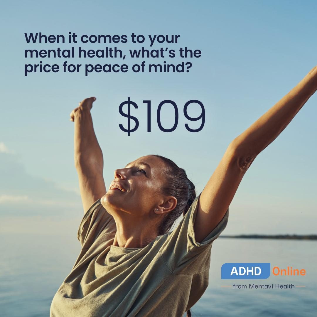 ADHD Online paid social ad