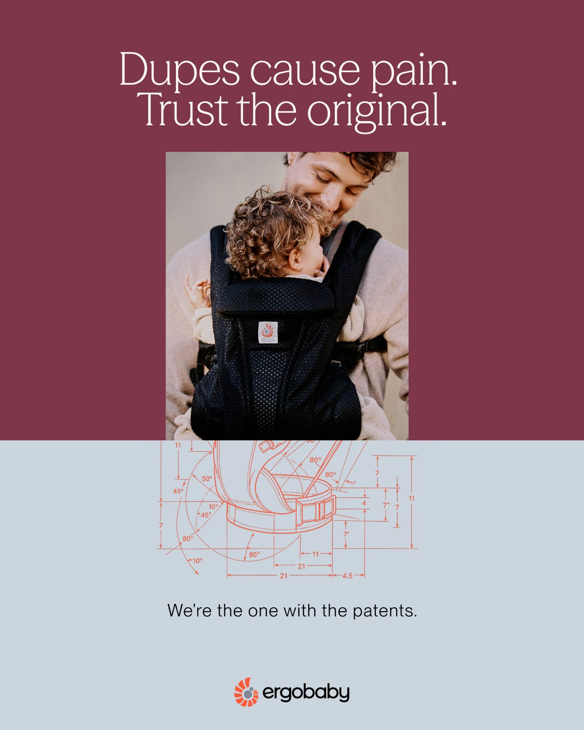 Ergobaby paid social ad